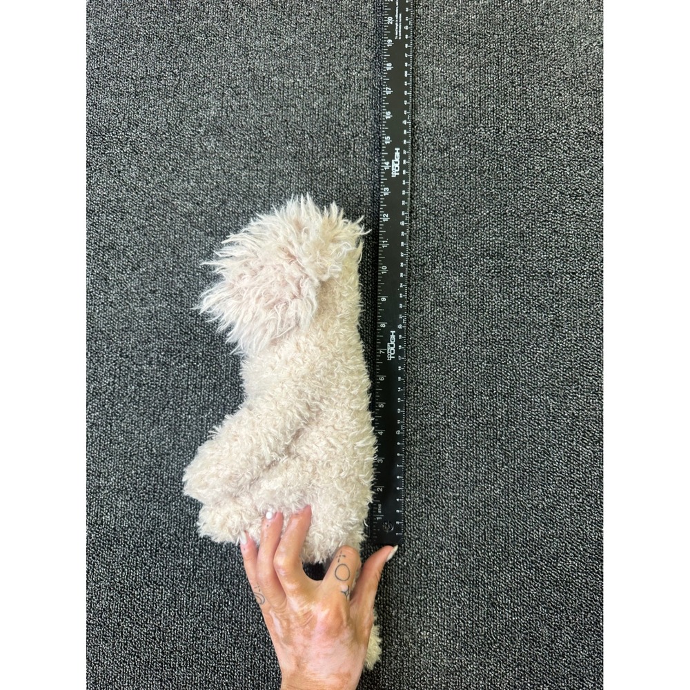 Jellycat Georgiana Poodle Plush Cream Shaggy Dog Stuffed Animal retired NWT - Picture 8 of 8